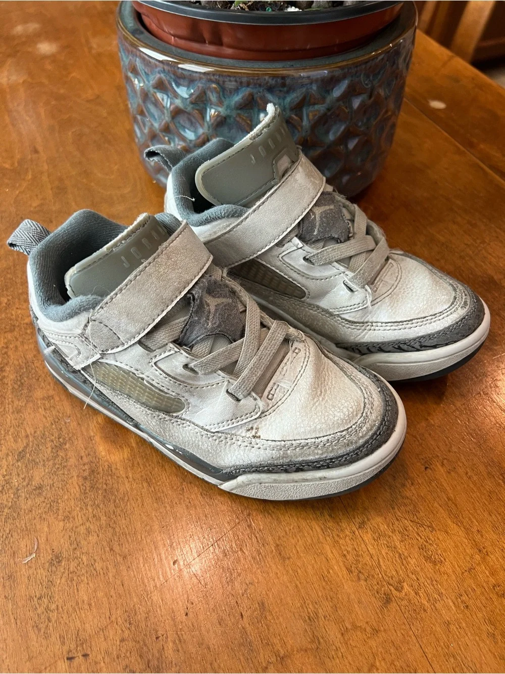 Jordan Dub Zero Toddler Sneakers Gray Elephant Print Size 8C
